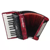 HOHNER BRAVO II 60 RDEČA HARMONIKA NEW BELLOW S TORBO