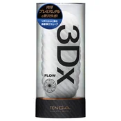 TENGA 3Dx Flow - valovit masturbator (bel)