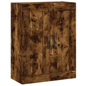 MAISON CHIC Stenska omarica - Zidna omarica dimljen hrast 69,5x34x90 cm inženirski les iu162, (22063144)