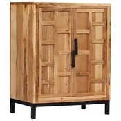 Komoda od masivnog bagremovog drva 60 x 35 x 76 cm smeda