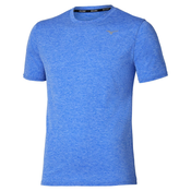 Mizuno CORE IMPULSE SHORT SLEEVE TEE, moška tekaška majica, modra J2GAC019