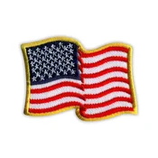 shumee Našitek z ameriško zastavo - ZDA - Združene države Amerike - Magnetna podlaga - Vezen našitek/značka/emblem