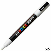 Marker POSCA PC-3M Bijela (6 kom.)