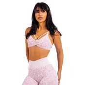 Ženski nedrček Nebbia Primal Medium Support Leopard Sports Bra 854 pink leopard M