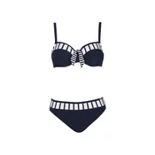 SUNFLAIR Bikini mornarska/bela
