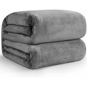 Generic Winter milk velvet solid color thickened blanket quilt lamb velvet coral fleece blanket flannel nap blanket, (21064052)