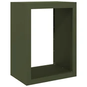 Stalak za drva za ogrjev zeleni 60x40x80 cm celicni
