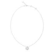 Guess Očarljiva ogrlica s srcem LOVE JUBN05463JWRHT/U