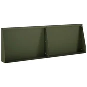vidaXL Zadrževanje stene 2 kos 60 x 12 x 40 cm Jeklo Olivno zelena