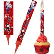SPIDEY Fontana za rojstnodnevno torto Spiderman 18 cm