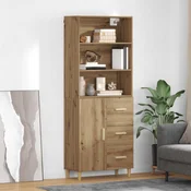 Highboard s ladicama Umjetnicki hrast 69,5 x 32,5 x 180 cm
