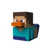 Tubbz račka majhna Minecraft Steve