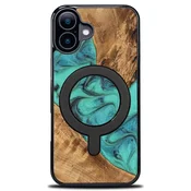 shumee Ovitek Bewood Unique za iPhone 17 - turkizen z MagSafe