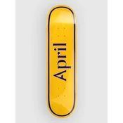 April Skateboards Og Logo - 8,125 Skateboard skate deska yellow purple