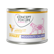 Concept for Life Veterinary Diet Urinary Moderate Calorie piščanec - Varčno pakiranje: 24 x 200 g