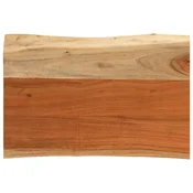 Stolna ploca 70x40x3,8 cm pravokutna bagremovo drvo živi rub