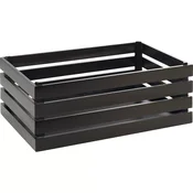 APS Superbox lesena zabojček, GN 1/1, črna, 200 mm, dolžina: 555 mm