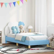 Krevet za djecu s uzglavljem Plava 80 x 160 cm PU