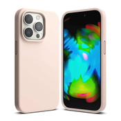 RINGKE SILIKONSKI OVITEK ZA IPHONE 14 PRO PEŠČENO ROZA