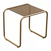 Stranska mizica s stekleno mizno ploščo 40x50 cm Ventana – Leitmotiv