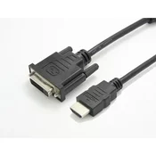 VALUE Value HDMI / DVI adapterski kabel HDMI-A  vtič\, DVI-D 24+1-polni vtič 0.15 m črna 12.99.3115  HDMI kabel, (20418869)