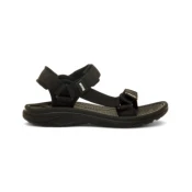 MTNG za moške. 84660 Sandali Solana črni (45), Črna, Tkanina, Ravna stran, 1 do 3 cm, Velcro, Priložnostno