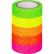 Heyda 203584536 Dekorativni trak Glitter Neon Neon Rainbow 5