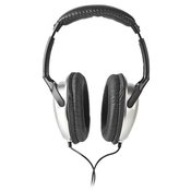 NEDIS žične slušalke/ in-ear/ regulator glasnosti/ kabel 2,70 m/ črno-srebrne
