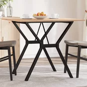 Blagovaonski stol Y-oblika 90x90x75 cm od borovine i celik
