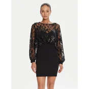Rinascimento Cocktail obleka CFC0125098003 Črna Regular Fit