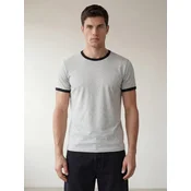 ARMIE Majica The Dave Slim-Fit T-shirt svetlo siva