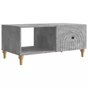 vidaXL Klubska miza Betonsko siva 90 x 50 x 40 cm Inženirski les