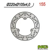 shumee Zadnji zavorni disk Honda X8R 98-04 (220 mm, 4 mm, NG)