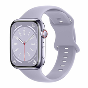 BStrap Smooth Silicone pašček za Apple Watch 38/40/41mm, lavender
