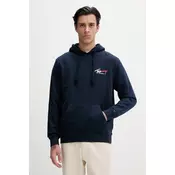 Tommy Jeans pulover s kapuco moški bombažen