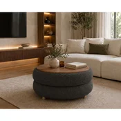 Hanah Home Venüs klub sto O 70 cm, antracit