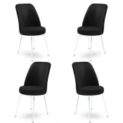 Hanah Home Set stolica Dexa, 45x89x42 cm, 4 komada, Crno-bele