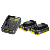 Stanley brzi punjac 18V/14.4V 2A i 2x2.0Ah baterije ( FMC693D2 )