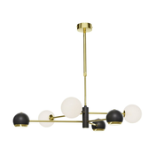Viseci luster MOKA 3xGU10/10W/230V + 3xG9/10W/230V zlatna/crna/bijela