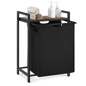 Songmics Košara za perilo 2 odstranljivi vreči 73x33x72 cm rjava