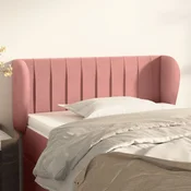 Vidaxl vidaXL Vzglavnik s krilci roza 83x23x78/88 cm žamet
