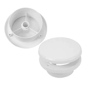 HACO Ventil Poppet valve with hot water regulation ? 100 mm, white 0420