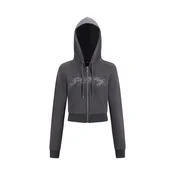 Ed Hardy Jopa na zadrgo Love Is Mystery siva/temno siva