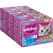 Mega pakiranje Whiskas Senior vrečke 48 x 85 g - 7+ Ribji izbor v želeju