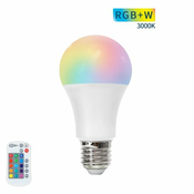 LED sijalka z daljincem E27 8W RGB+3000K
