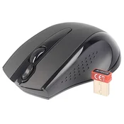 Brezžična miška A4TECH V-TRACK G9-500F-1, RF NANO, črna