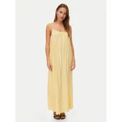 VERO MODA Obleka  pastelno rumena
