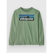 Patagonia P-6 Logo Kids Longsleeve T-Shirt ellwood green