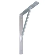 Konzola, močnejša s prečko, viš. 495 mm, gl. 330 mm, jeklo, lak./barva aluminija