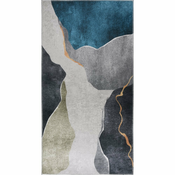 Modra/siva pralna preproga 50x80 cm – Vitaus
